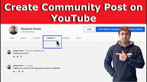 How to Make a Community Post on YouTube